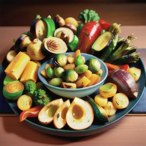 Garlicky Roasted Vegetables