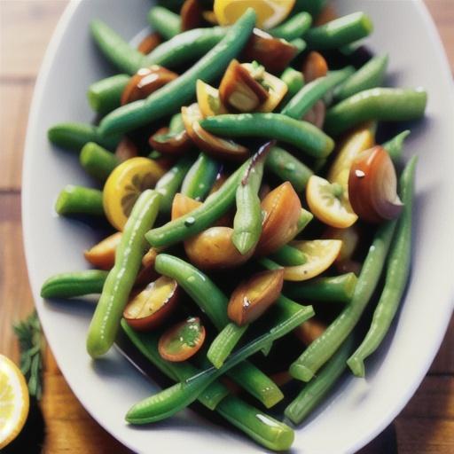 Green Beans with Glazed Shallots in Lemon-Dill Butter