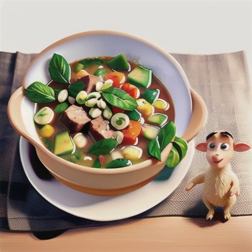 Lamb, vegetable and barley soup