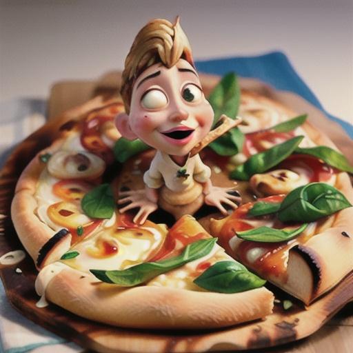 Grilled Chicken Pizza with Mozzarella and Roasted Garlic