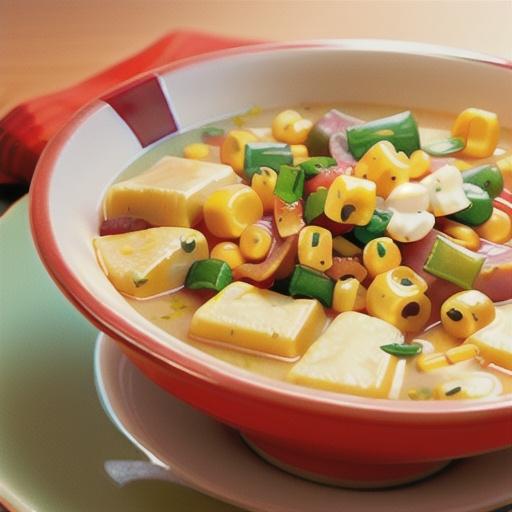 Cheesy Ham and Corn Chowder