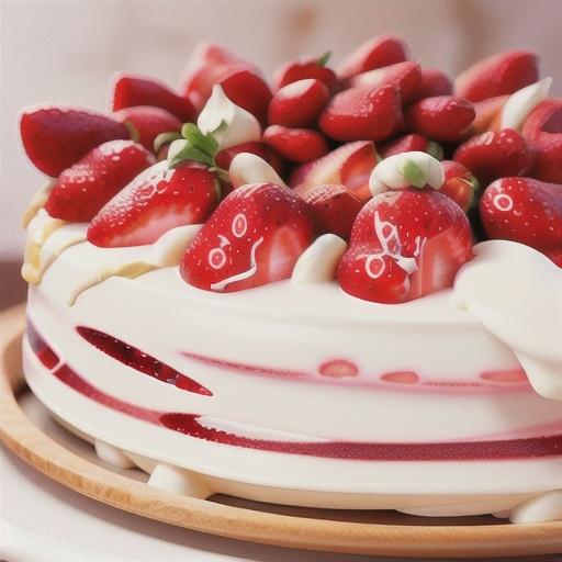 Strawberry vacherin