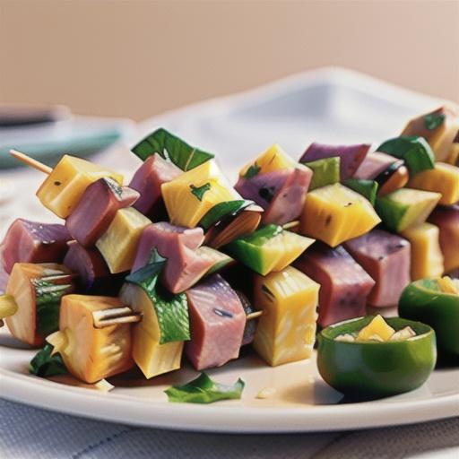 Ham and Pineapple Kabobs