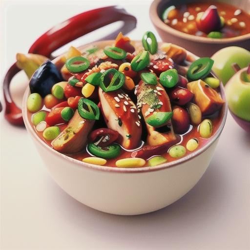 Crunchy chilli and plum chicken