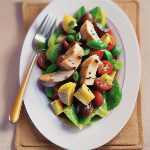 Lemon and honey chicken salad