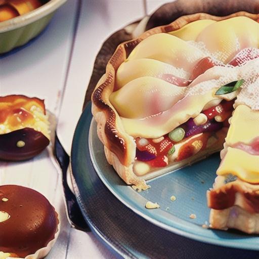 Old-fashioned egg & bacon pie