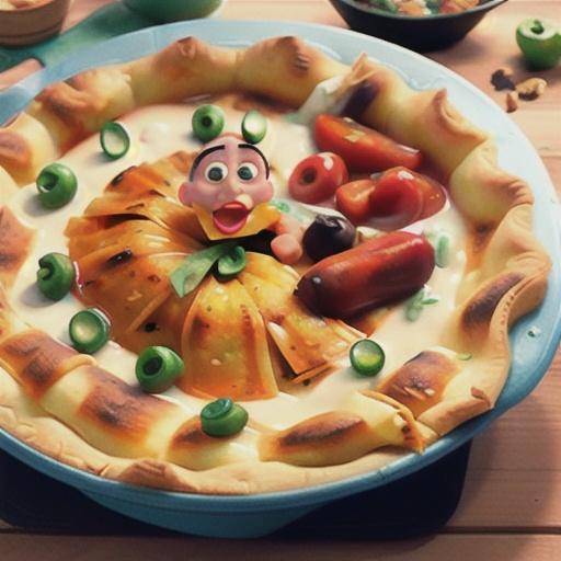 Chicken-Chile Enchilada Pie