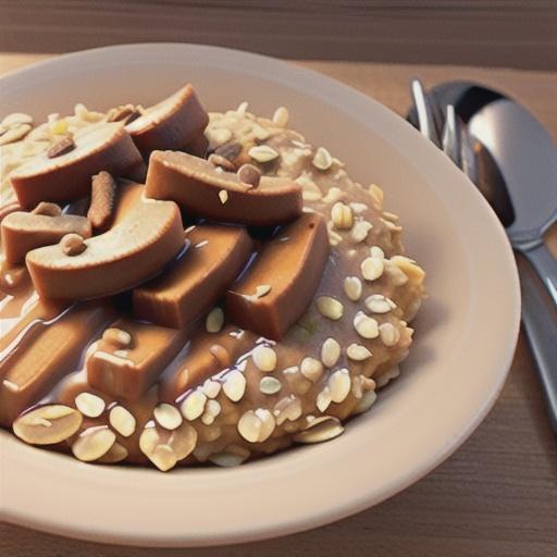 Peanut Butter and Maple Oatmeal