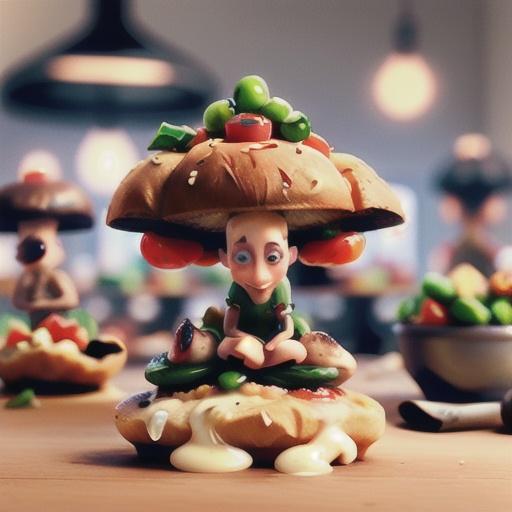 Mushroom and Tomato Bruschetta