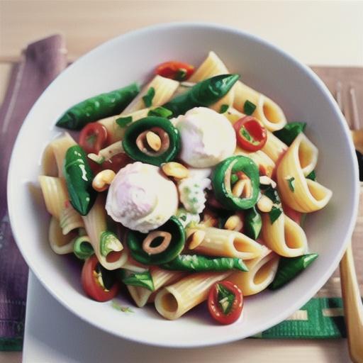 Spring vegetable pasta with ricotta