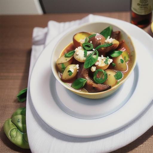 Lamb, potato and spinach curry