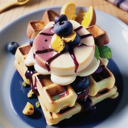 Lemon-Poppy Seed Belgian Waffles