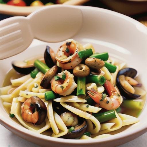 Garlic Shrimp Scampi with Mushrooms