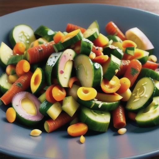 Cucumber, Carrot, and Ginger Salad