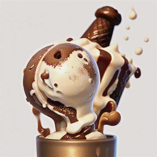 Easy caramel crunch ice-cream