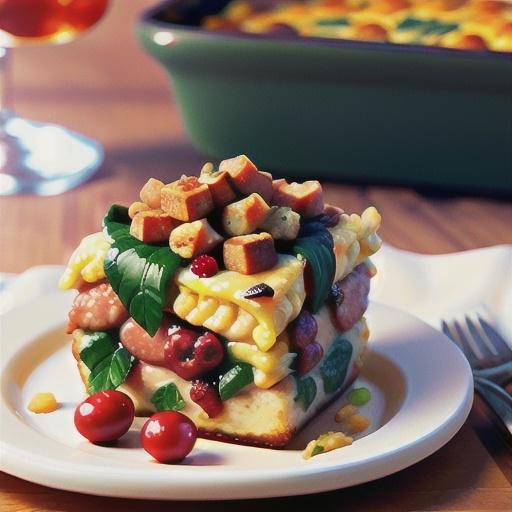 Sausage-Cranberry Strata