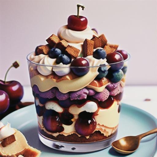 Smashed pavlova cherry trifle recipe