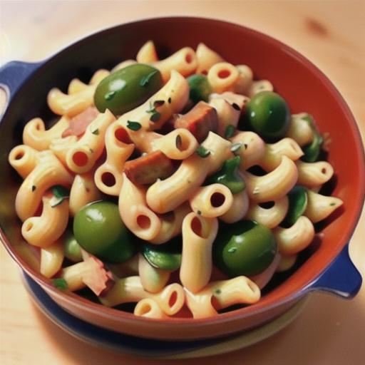 One-Dish Macaroni and Cheese with Sausage