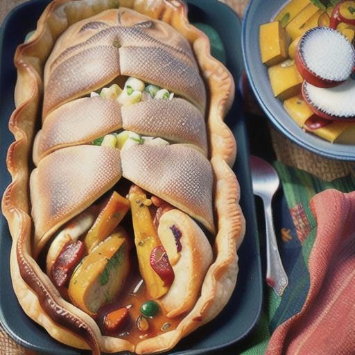 Moroccan chicken pie (B'Stilla)