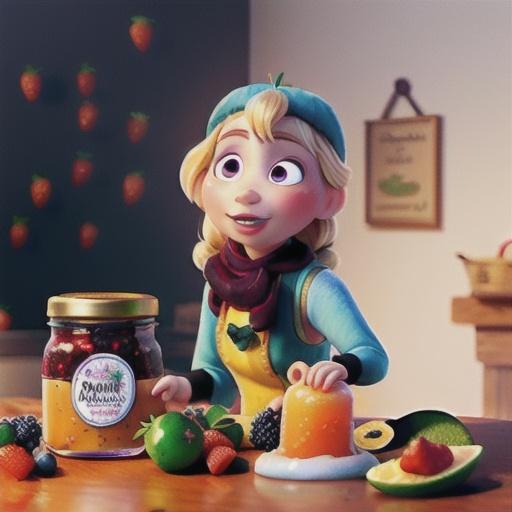 Frozen-berry jam