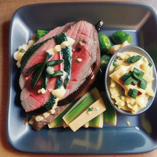 Beef bavette with hot butter and colcannon mash