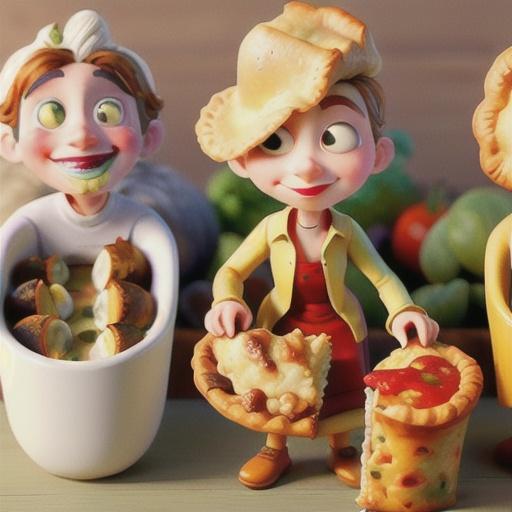 Individual vegetable pies