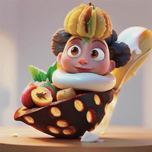 Broiled Stone Fruit with Cardamom Banana Soft Serve