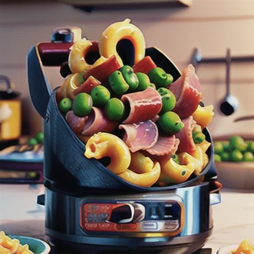 Instant Pot Mac and Cheese with Ham and Peas