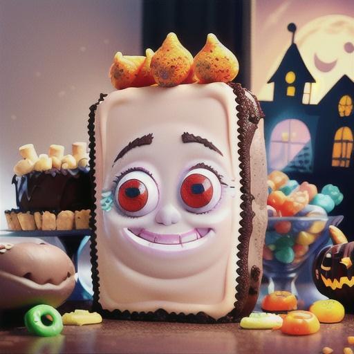 Spooky Haunted House Brownie