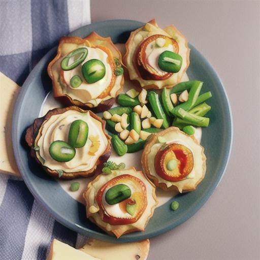 Leek & pea quiches
