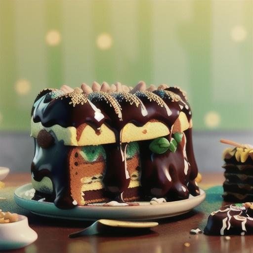 Chocolate-Glazed Honey Cake