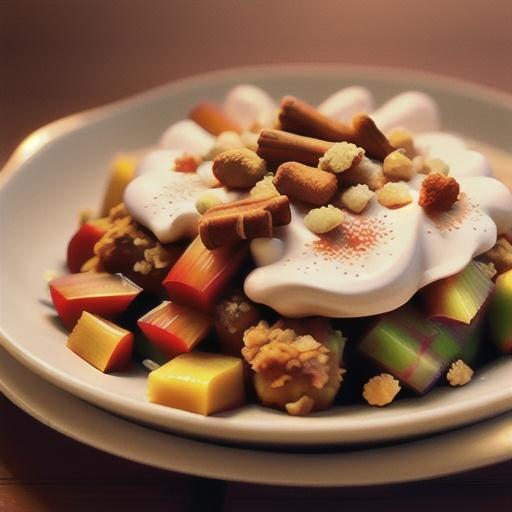 Ginger-Spiced Rhubarb Crisp