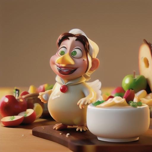 Apple Filled Chicken in Pecan Creme Sauce