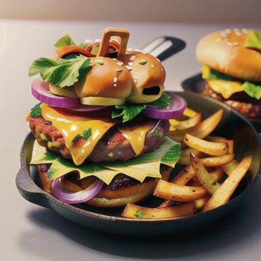 Classic Aussie hamburger