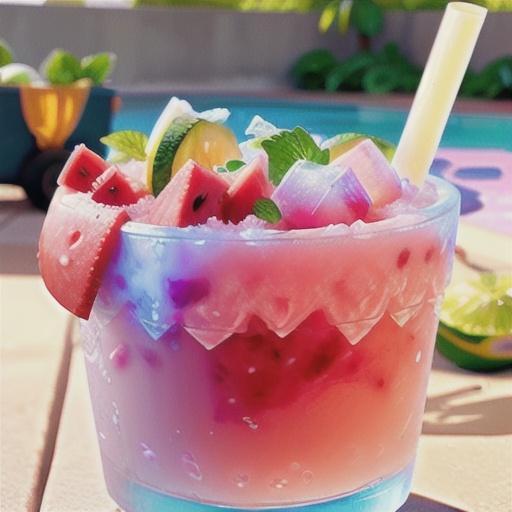 Watermelon Mojito Granita