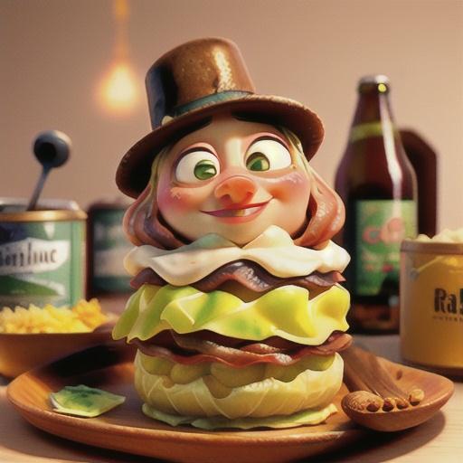 Sauerkraut on Bread Dough