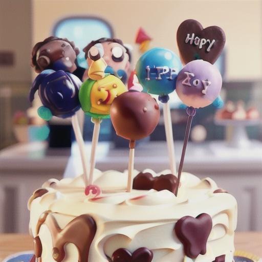 Birthday cake pops
