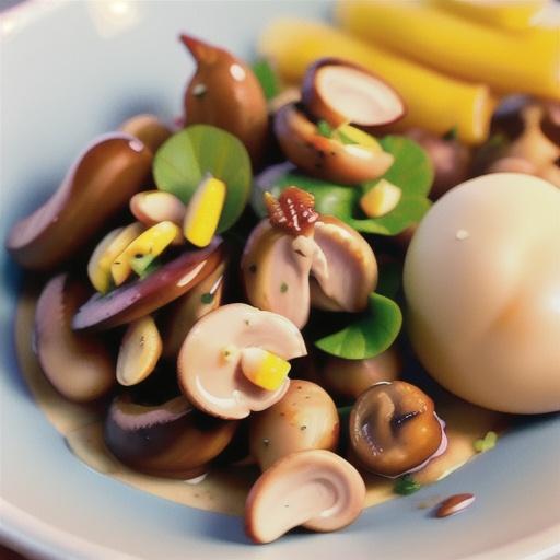 Chicken Hearts with Mushrooms