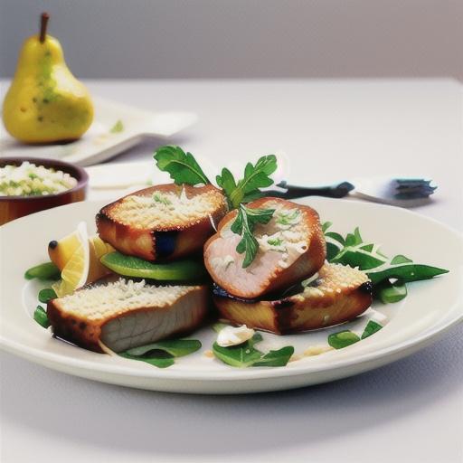 Pork forequarter cutlets with lemon and herb crumb