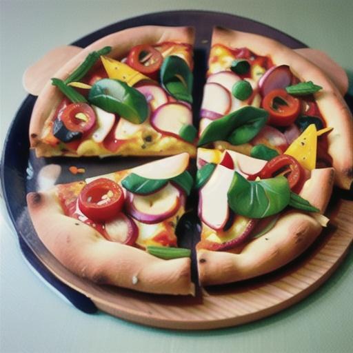 Roasted vegetable pizza