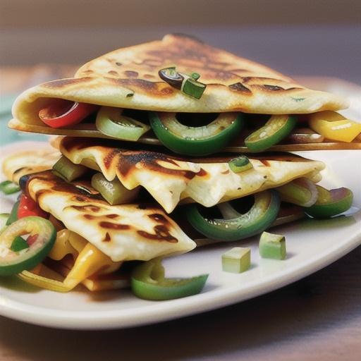 Caramelized Onion and Jalapeño Quesadillas