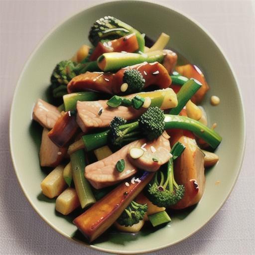 Hoisin pork and broccolini stir-fry