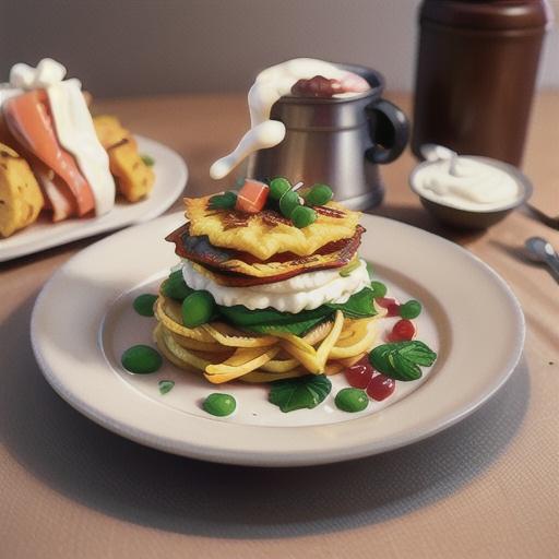 Rosti with horseradish cream and smoked salmon