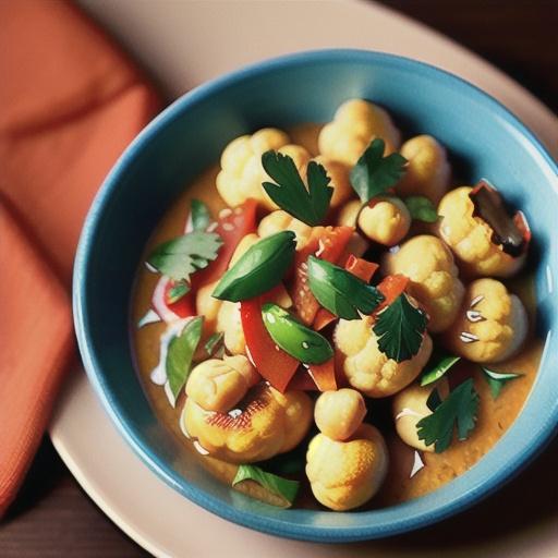 Cauliflower Chickpea Curry