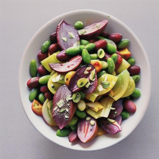 Radicchio, fennel and borlotti bean salad