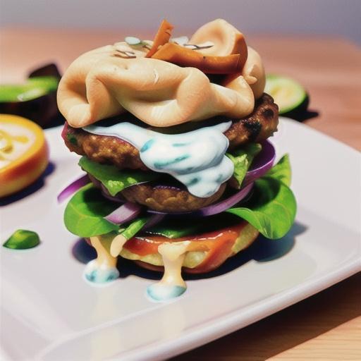 Greek Grilled Beyond Meat Burgers