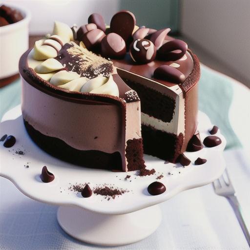 Italian chocolate mousse cake