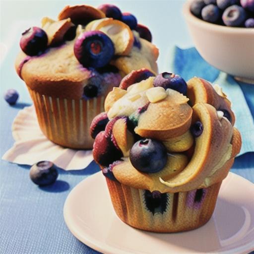 Whole Wheat-Blueberry Muffins