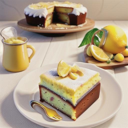 Amalfi lemon & polenta cake