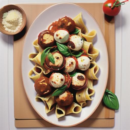 5-ingredient pappardelle and meatballs